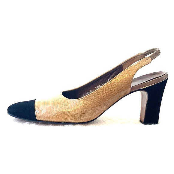 ⬇️HILL & DALE Vintage Slingback Heels Sz 8.5S - Picture 1 of 8